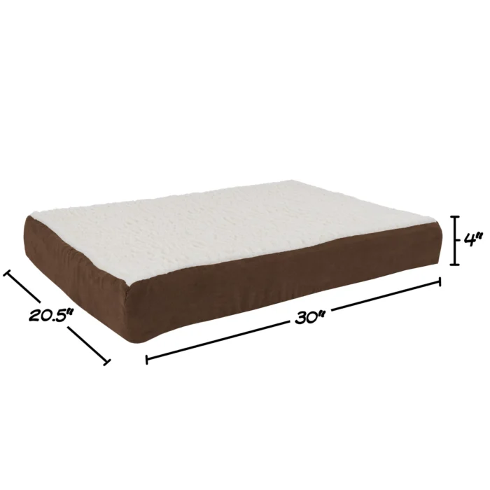 Orthopedic Dog Bed – 2-Layer Memory Foam Dog Bed with Machine Washable Sherpa Cover - Image 3