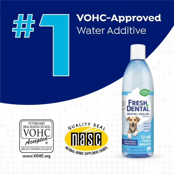 Naturel Promise Fresh Dental Dog Breath Freshener Water Additive for Dogs - Image 3