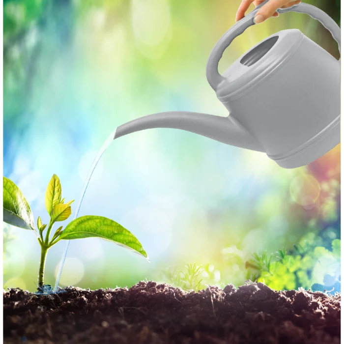 Expert Gardener 56 oz Gray Resin Watering Can - Image 2