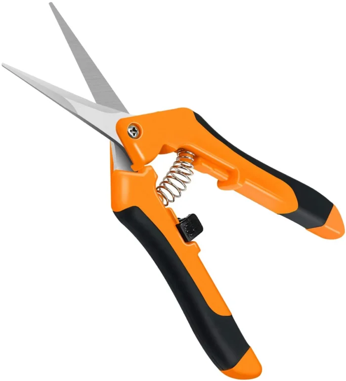 iPower Growlight GLPRNR6OR 6.5 Inch Pruning Shears Hand Pruner