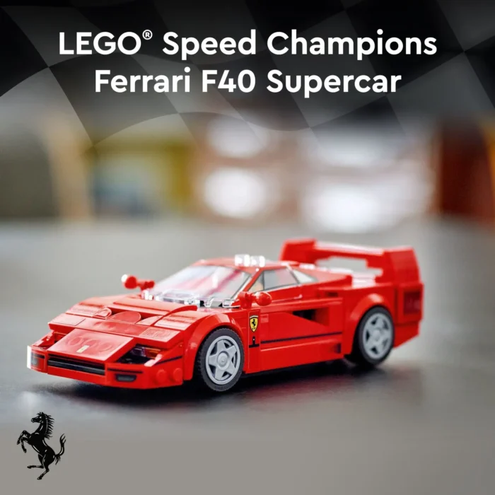 LEGO Speed Champions Ferrari F40 Supercar, Toy Car Model Building Set, Ferrari Gift Idea, 76934 - Image 3
