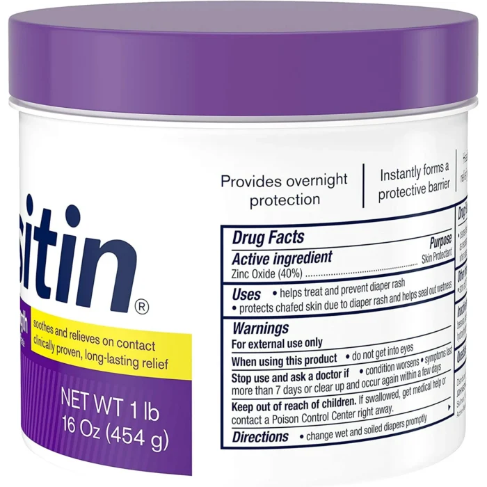 Desitin Maximum Strength Baby Diaper Rash Cream with 40% Zinc Oxide for Diaper & - Image 2