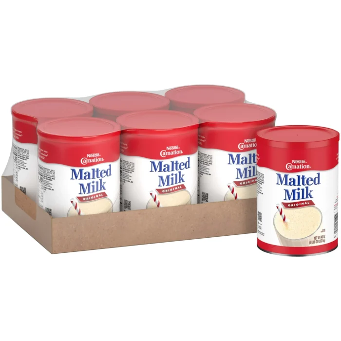 Nestle Carnation Original Malted Milk Powder, Packaged Malt Powder, 40 Oz Canister - Image 3