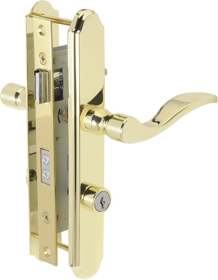 erenade Mortise Keyed Lever Mount Latch with Deadbolt for Screen and Storm Doors - Image 2