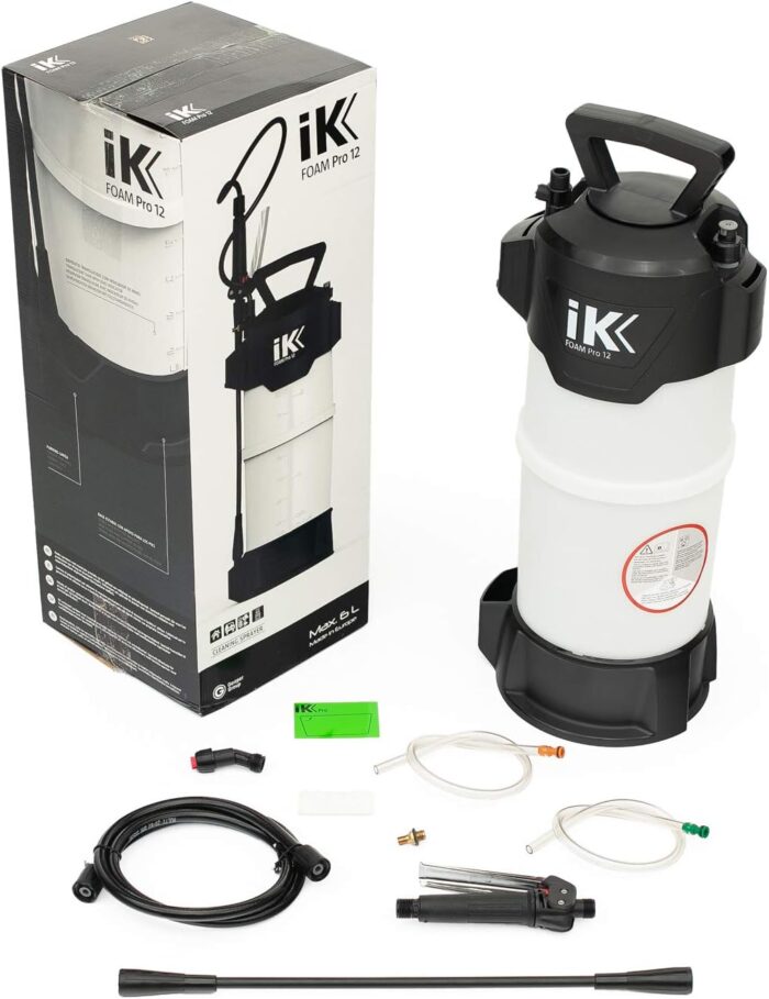 Goizper IK Foam PRO 12, Professional Foam Sprayer, Black
