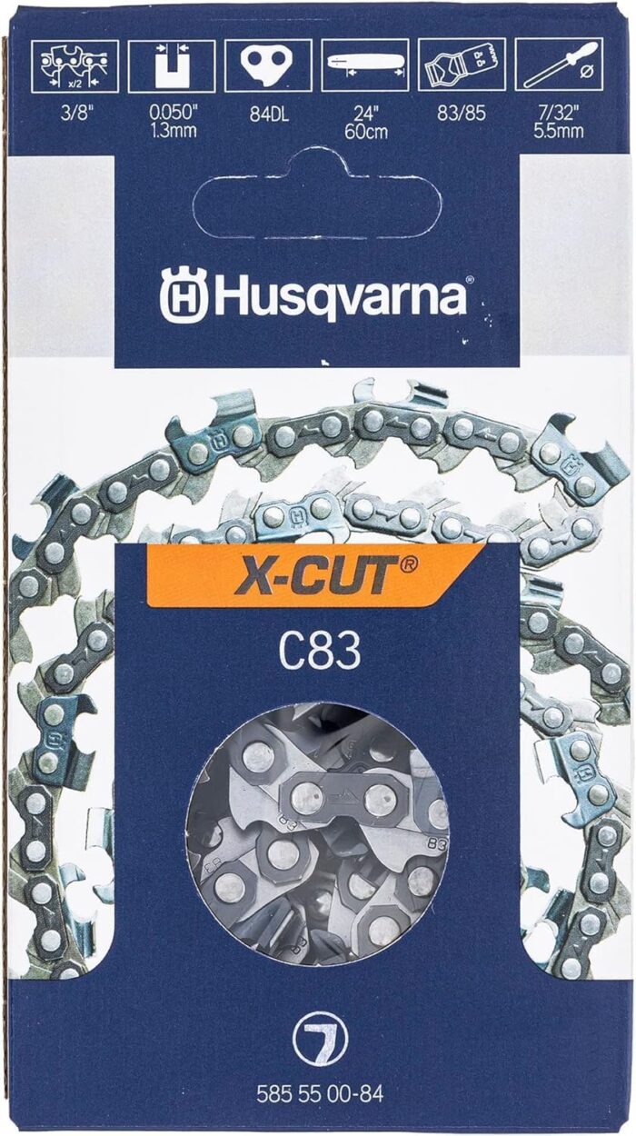 Husqvarna 585550084 24" C83 X-Cut 24" Chain 3/8" .050" 84 DL 3 Pack - Image 2