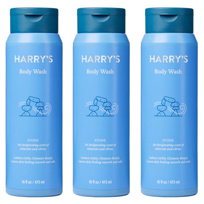 Harry's Men's Body Wash Shower Gel, Variety - Stone, Fig, Redwood (Pack of 3)