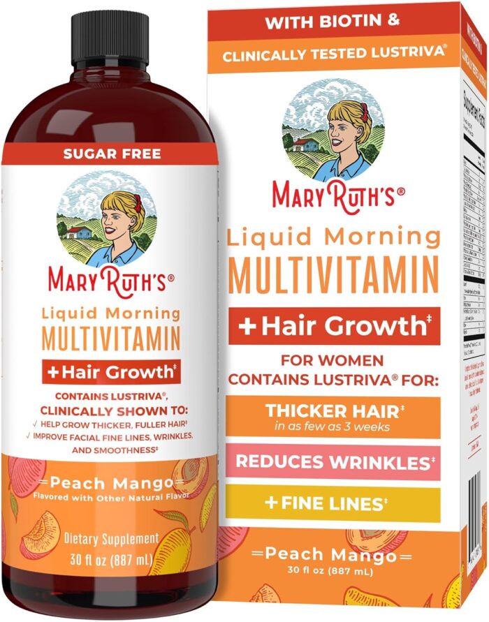 MaryRuth Organics Liquid Multivitamin + Lustriva® Hair Growth for Women