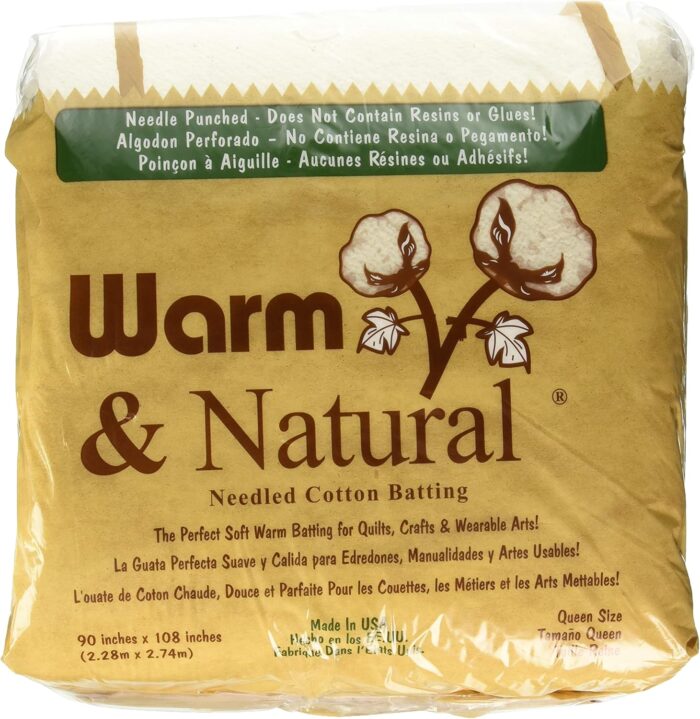 Warm & Natural Cotton Batting Queen Size 90"X108" 2341