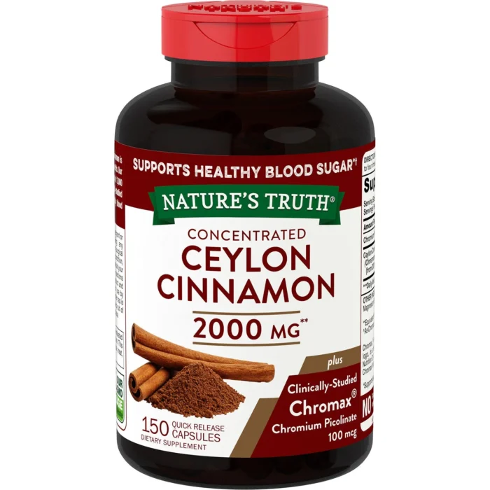 Nature's Truth Concentrated Ceylon Cinnamon 2,000 mg Capsules (150 ct.)