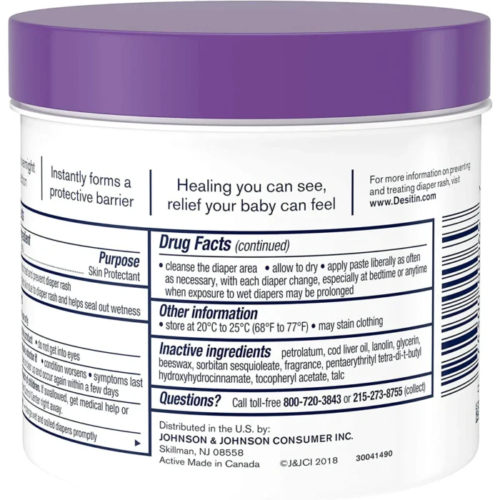 Desitin Maximum Strength Baby Diaper Rash Cream with 40% Zinc Oxide for Diaper & - Image 3
